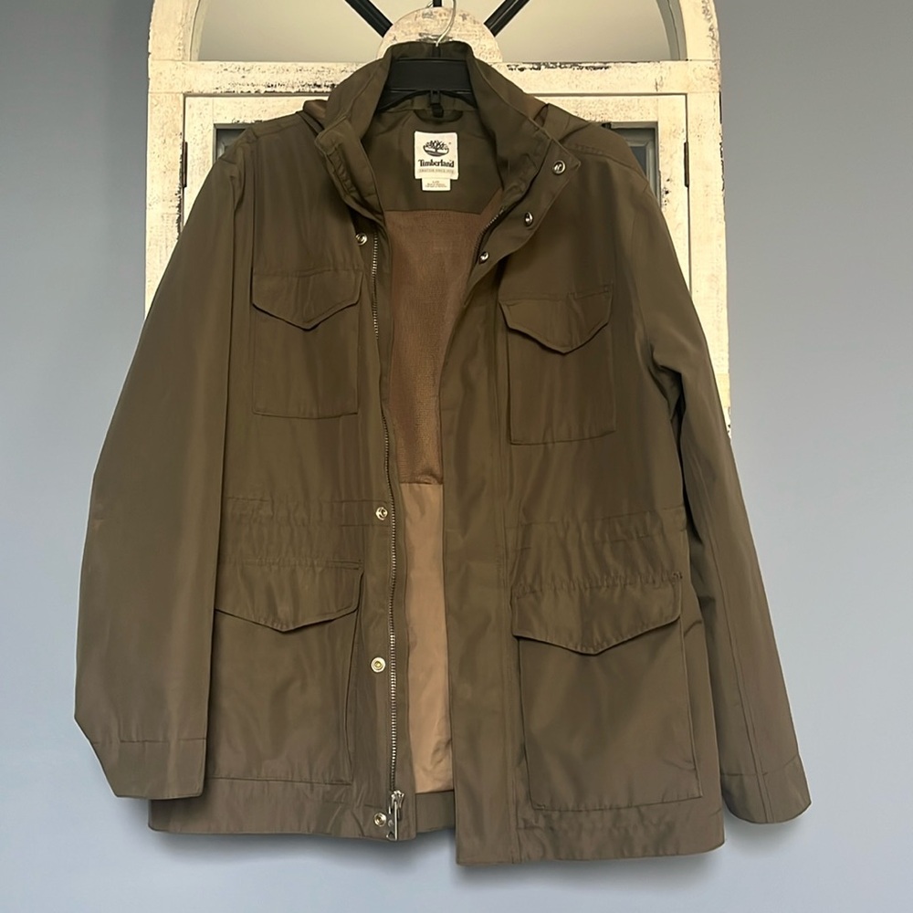Timberland Ludlow Mountain M65 Waterproof Jacket - Green - Large